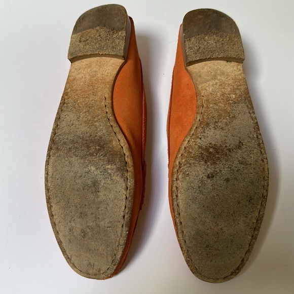 Tod’s orange Suede Loafers size 37.5 - Picture 14 of 16